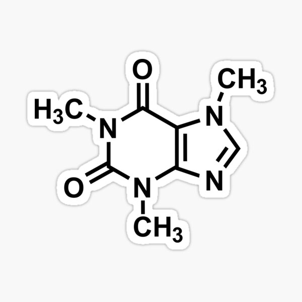 Item preview, Caffeine Molecule Art designed and sold by nando270.