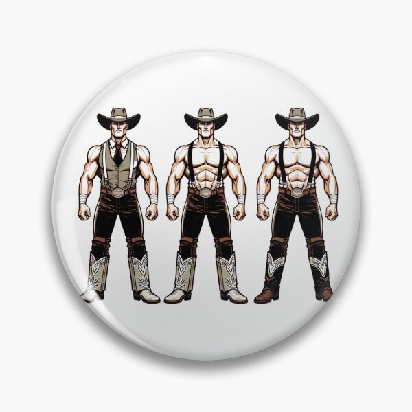 Item preview, 3 Cowboy Professional Wrestlers Six Man Tag Team Fighters designed and sold by kylmllr101684.