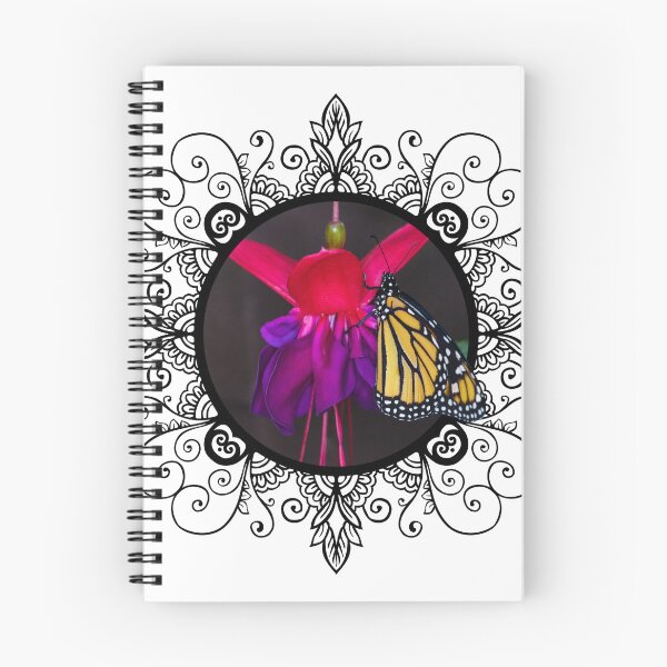 Item preview, Framed Monarch Butterfly on Fuchsia Photograph designed and sold by Carleah Unique.