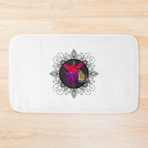 Item preview, Framed Monarch Butterfly on Fuchsia Photograph designed and sold by Carleah Unique.