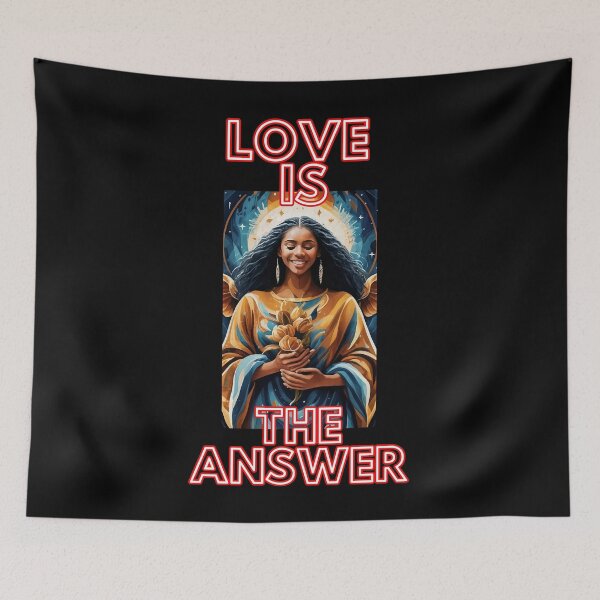 Item preview, Love is the answer wonderful women romantic happy christian motivational gifts designed and sold by thankful-loco.