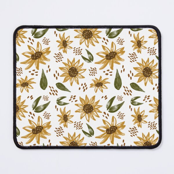Item preview, Watercolor Sunflower Botanical Print, White Background designed and sold by serafineaandd.