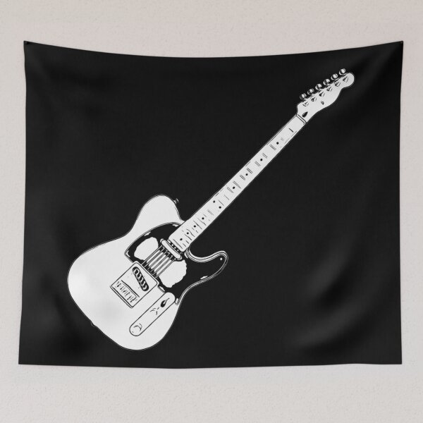 Item preview, Telecaster Style Electric Guitar Line Art designed and sold by kakarikihill.