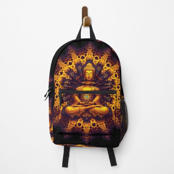 Item preview, Neon Fractals: Meditative Chemistry, Buddha's Serene Dance designed and sold by AI-Only Creations.