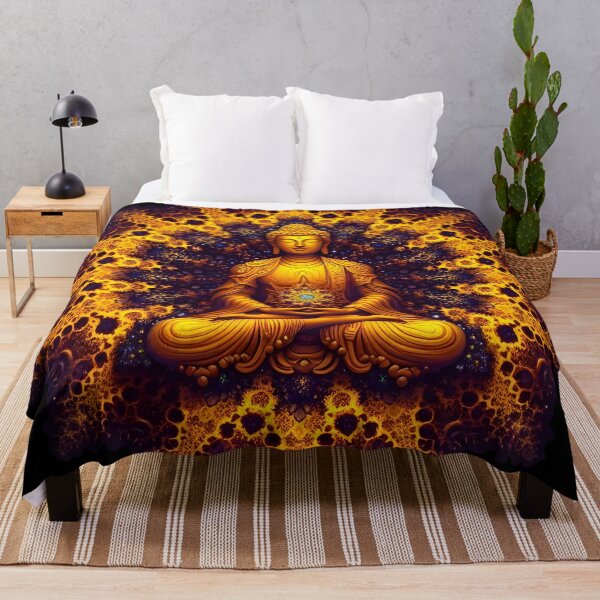 Item preview, Neon Fractals: Meditative Chemistry, Buddha's Serene Dance designed and sold by AI-Only Creations.