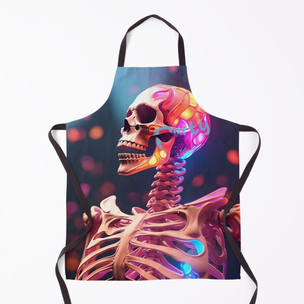 Item preview, Neon Skeleton - Radiant Anatomical Art designed and sold by inkArtistryfine.