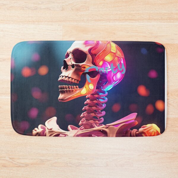 Item preview, Neon Skeleton - Radiant Anatomical Art designed and sold by inkArtistryfine.