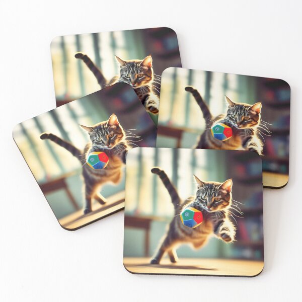 Item preview, Playful Pounce: Kitten & Ball Design designed and sold by RevGens.