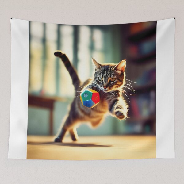 Item preview, Playful Pounce: Kitten & Ball Design designed and sold by RevGens.