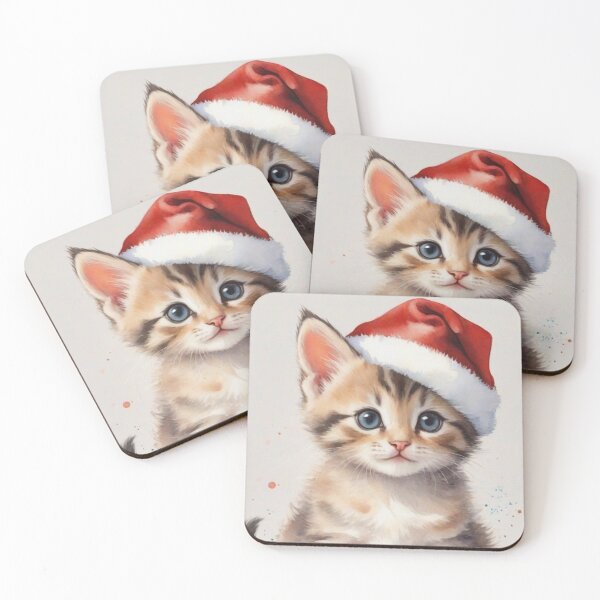 Item preview, Christmas kitten designed and sold by Geddit Designs.