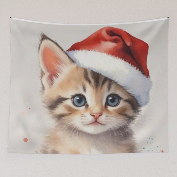 Item preview, Christmas kitten designed and sold by Geddit Designs.