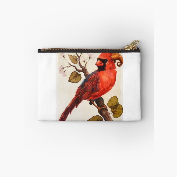 Item preview, Horned Cardinal designed and sold by HucklebridgeArt.