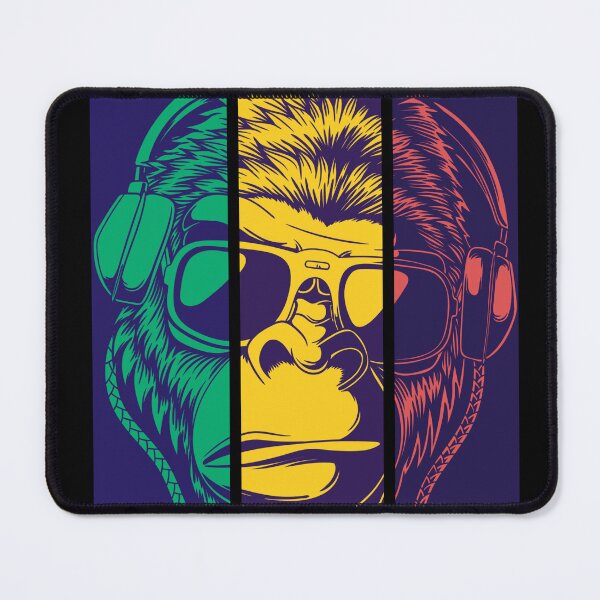 Item preview, Colors of Monkeys: Monkeys wearing headphones . designed and sold by attakorn.