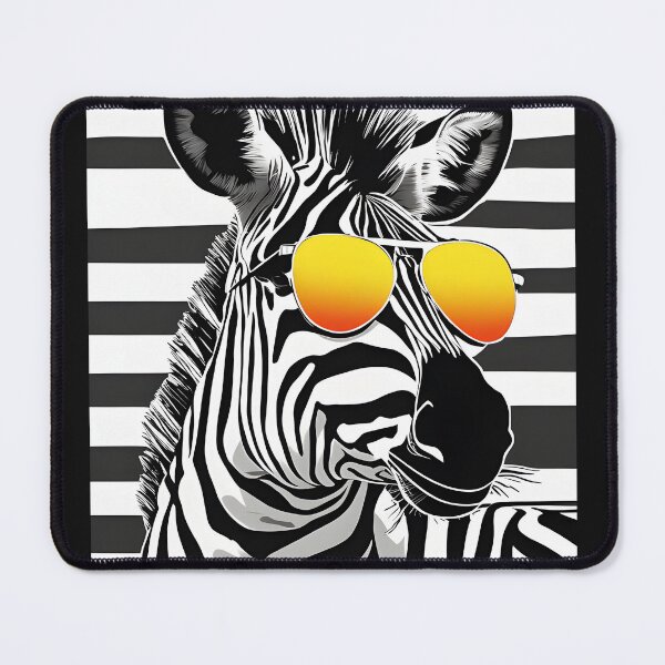 Item preview, zebra with sunglasses designed and sold by FatBirdie.