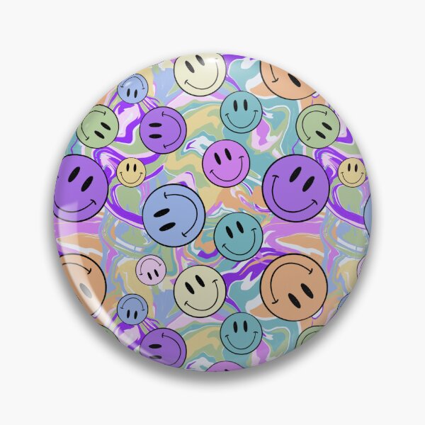 Item preview, 2000’s Psychadelic Bright Color Smiley Faces designed and sold by serafineaandd.
