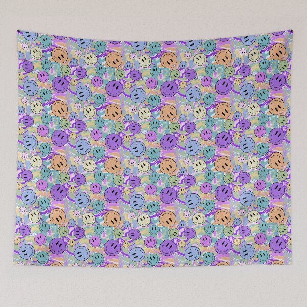 Item preview, 2000’s Psychadelic Bright Color Smiley Faces designed and sold by serafineaandd.