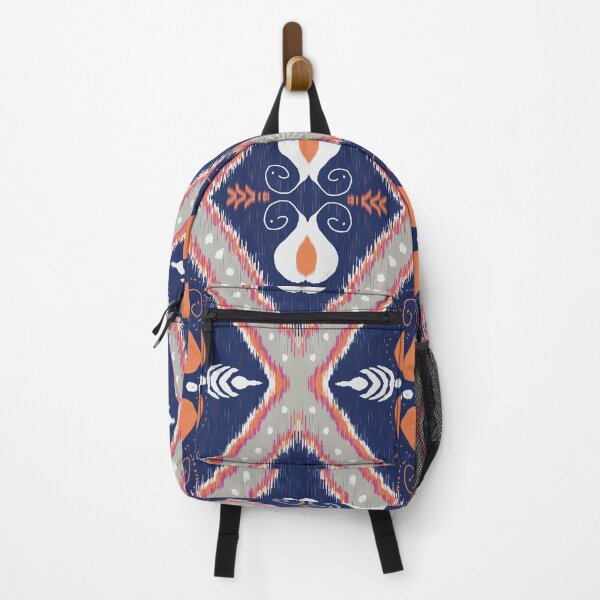 Item preview, Blue geometric and gray orange pattern seamless designed and sold by Aesthetic shapes design.