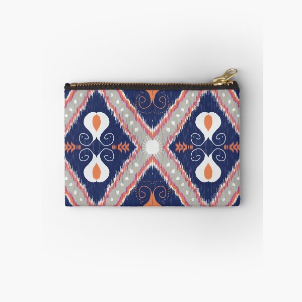 Item preview, Blue geometric and gray orange pattern seamless designed and sold by NarongStocker37.