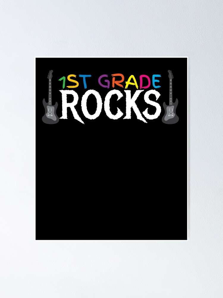 Thumbnail 1 of 3, Poster, 1st Grade Rocks designed and sold by kieranight.