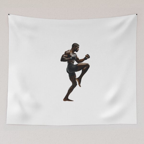 Aperçu de l'œuvre Combattant africain MMA Lutteur Boxer Kickboxer Athlète créée et vendue par kylmllr101684.