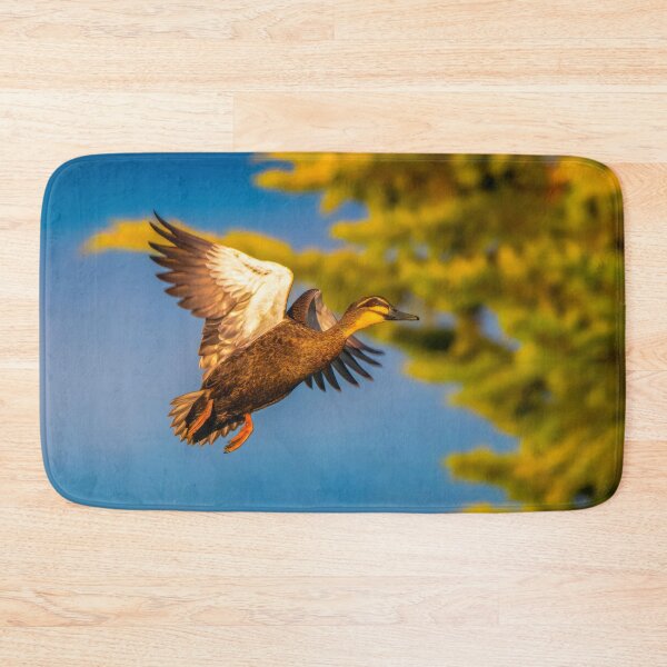 Item preview, Flight Of Fancy: Black Duck flying against stormy Skies designed and sold by Wildpix.