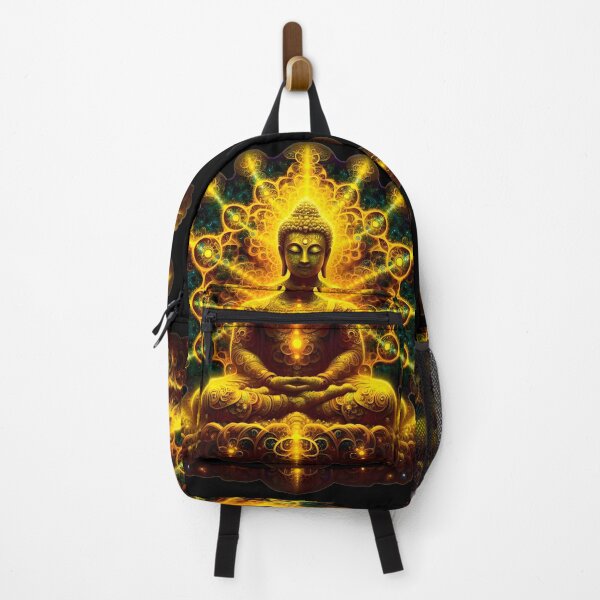 Item preview, Neon Fractals: Meditative Chemistry, Buddha's Serene Dance designed and sold by AI-Only Creations.