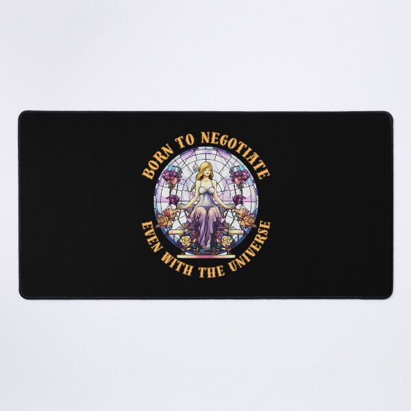 Item preview, Born To Negotiate, Even With The Universe. libra sign designed and sold by ZodiacWonders.