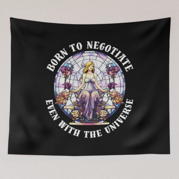 Item preview, Born To Negotiate, Even With The Universe designed and sold by ZodiacWonders.