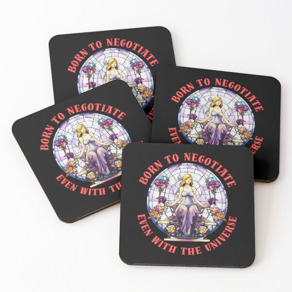 Item preview, Born To Negotiate, Even With The Universe. libra astrology designed and sold by ZodiacWonders.