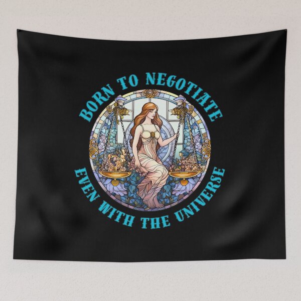 Item preview, Born To Negotiate, Even With The Universe. funny libra designed and sold by ZodiacWonders.