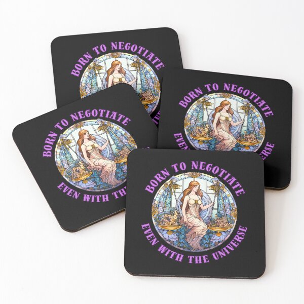 Item preview, Born To Negotiate, Even With The Universe. libra september designed and sold by ZodiacWonders.