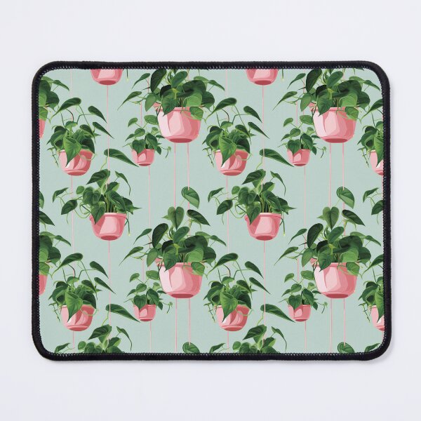 Item preview, hanging pothos plants in pink pots designed and sold by darkartsflowers.