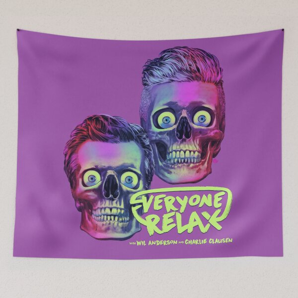 Item preview, EVERYONE RELAX - 2 Skulls designed and sold by James Fosdike.