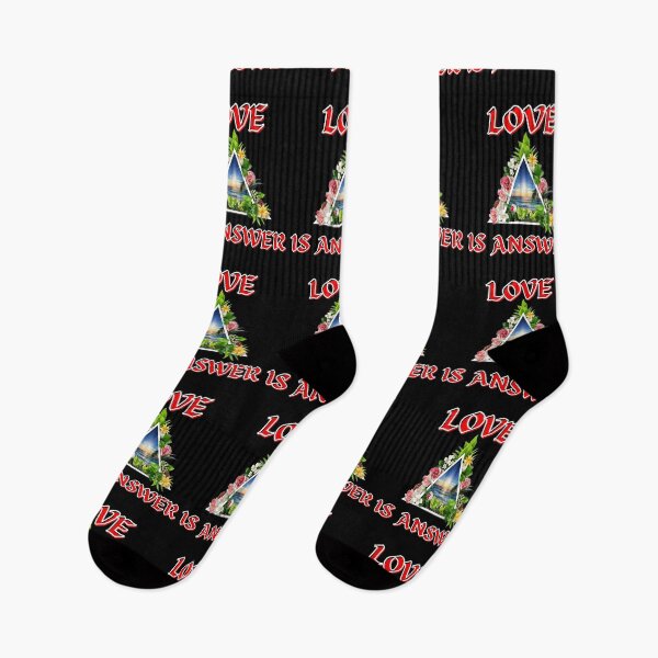 Item preview,  Love is the answer triangle of the paradise funny christian happy gifts  designed and sold by thankful-loco.