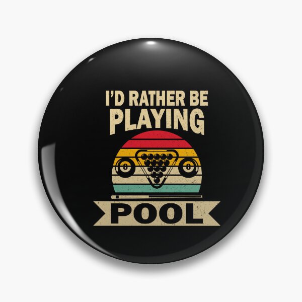 Item preview, I' D Rather Be Playing Pool Billiards Pool Players 8 ball  designed and sold by sols.