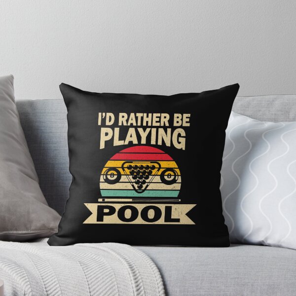 Item preview, I' D Rather Be Playing Pool Billiards Pool Players 8 ball  designed and sold by sols.