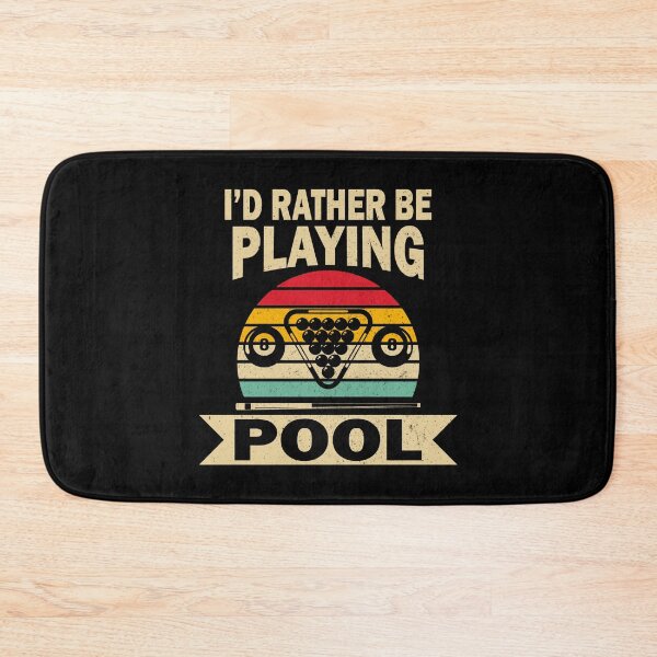 Item preview, I' D Rather Be Playing Pool Billiards Pool Players 8 ball  designed and sold by sols.