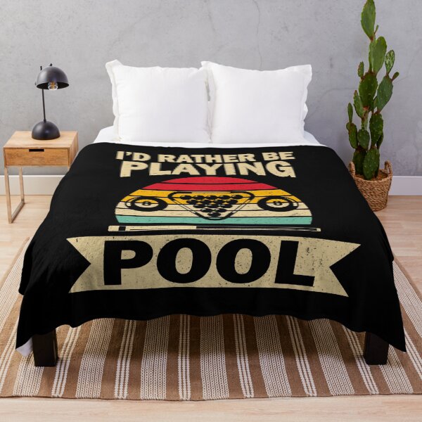 Item preview, I' D Rather Be Playing Pool Billiards Pool Players 8 ball  designed and sold by sols.