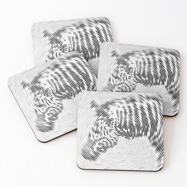Item preview, Zebra Spiroglyph Spiral Art Low Poly designed and sold by SpiroJo.