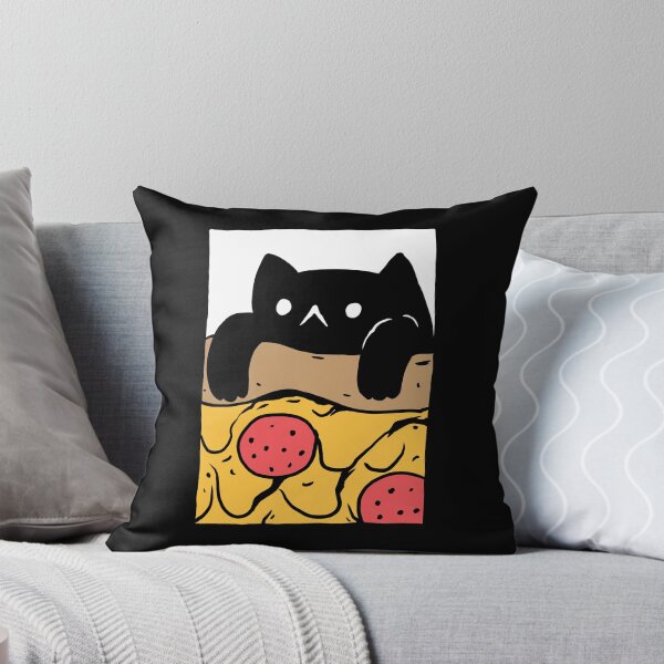 Item preview, Pizza de gato negro designed and sold by PopcornpunkART.