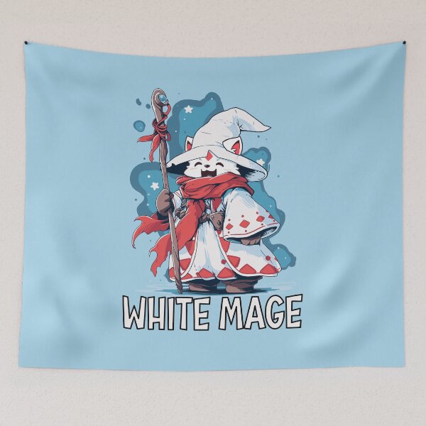 Item preview, Cute dog white mage designed and sold by myanko.