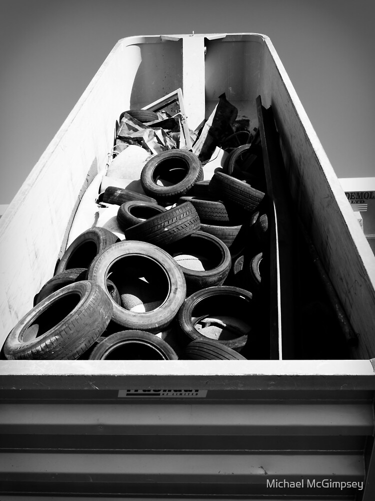 "Trucking Old Tires" Sticker for Sale by urbanfragments Redbubble