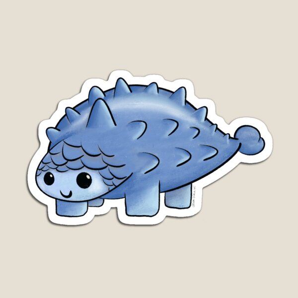 Item preview, Blue ankylosaurus designed and sold by LisaTrincaArt.
