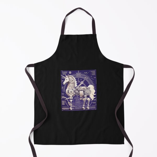 Item preview, Mechanical unicorn blue print designed and sold by MillenniumDrip.