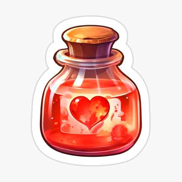 Health potion Sticker for Sale by ChokingGames