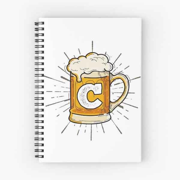 Item preview, Monogram C Frothy Cold Glass of Beer designed and sold by simplymonogram.