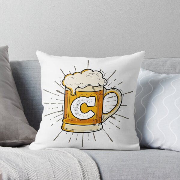 Item preview, Monogram C Frothy Cold Glass of Beer designed and sold by simplymonogram.