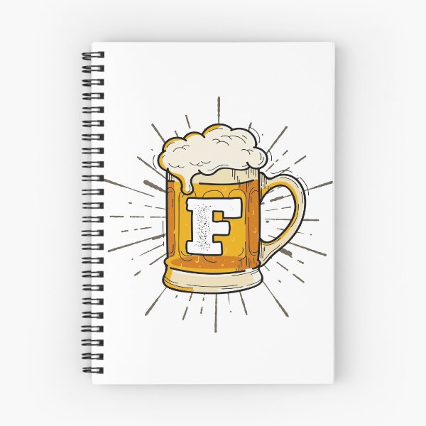 Item preview, Monogram F Frothy Cold Glass of Beer designed and sold by simplymonogram.