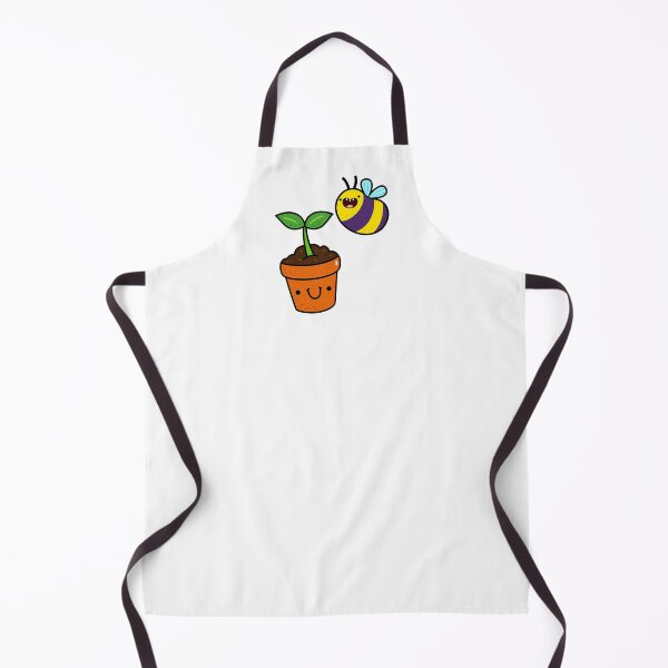 Item preview, Kawaii Bee and Potted Plant designed and sold by kawaiilife.