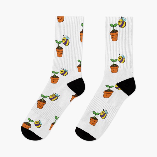 Item preview, Kawaii Bee and Potted Plant designed and sold by kawaiilife.